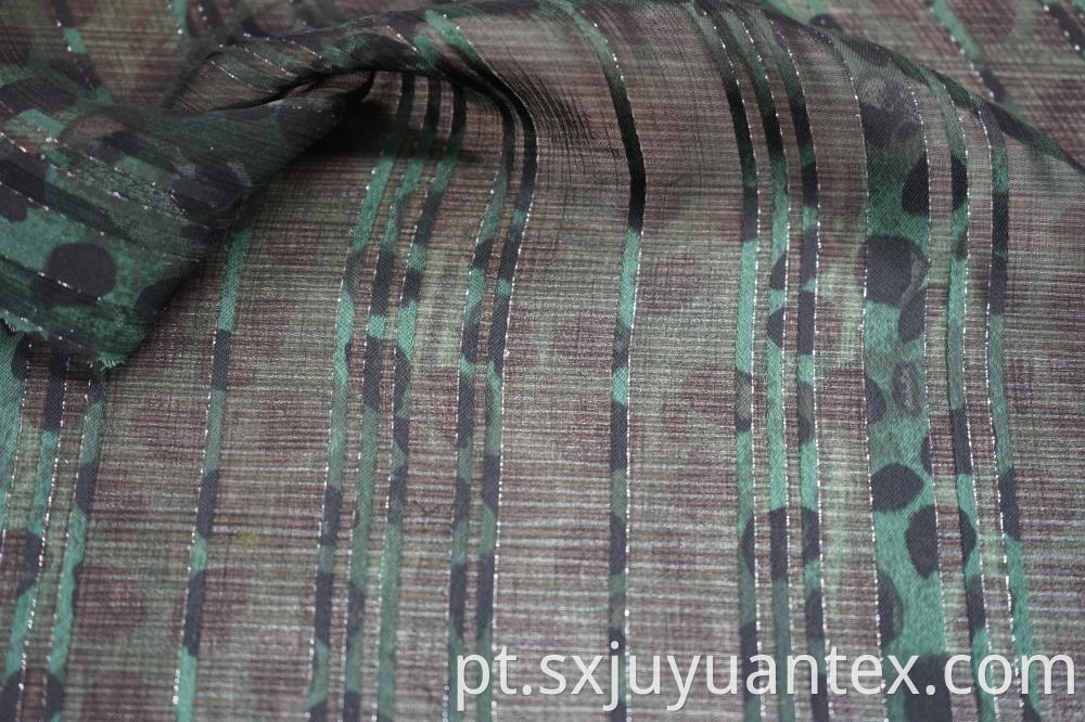 50D Vicose Lurex Stripe Dobby Fabric